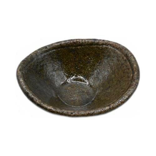 【飲食店定番】TB 玉渕変型小付 織部/10入