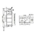 【予約販売】【フクシマガリレイ】【受注生産品】冷蔵リーチインショーケース 冷凍機内蔵型  GGN-120AG 幅1200×奥行645×高さ1950(mm) 単相100V【送料無料】