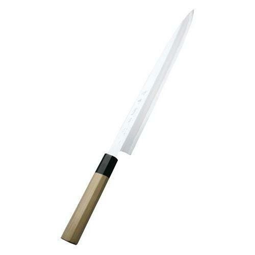 堺實光 紋鍛(青二鋼)刺身(柳刃)21cm