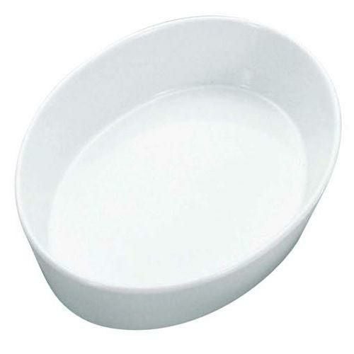 白磁オーブン オーバルベ－キング 深型 グラタン皿 12吋