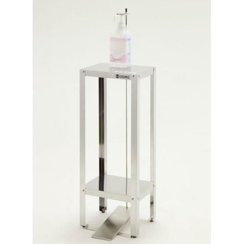 JT-300 【組立式/東製作所】足踏式消毒液スタンド 幅300×奥行240(280ペダルを含めて)×高さ750(1000押さえバーを含めて)(mm)