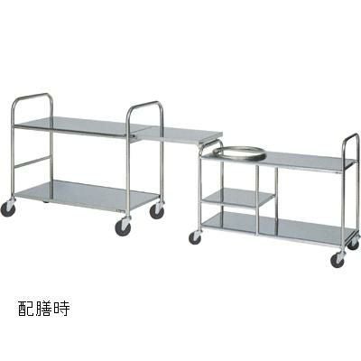 【マルゼン】学校給食用移動配膳台 パイプ仕様 MWGH-104S/MWGH-104H
