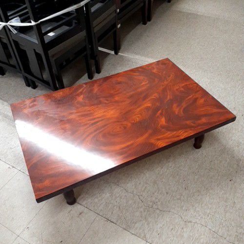 中古】座卓 茶 幅1200×奥行750×高さ340 【送料別途見積】【業務用