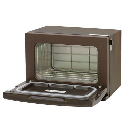 コンパクトタオルウォーマー Piccorino（ピッコリーノ）木目/ダークブラウン 102096 幅310×奥行285×高さ235(mm)