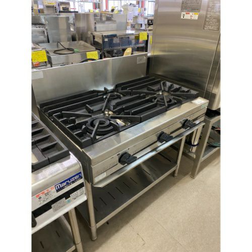 フジマック FGRNS126022 業務用ガスレンジ 内管式 厨房 ガスレンジ 5口コンロ 都市ガス 13A コンベックオーブン オーブン数1 fujimak 2019年製 業界最長1年保証】【中古】ガスレンジ フジマック FGRNS126022 幅1200