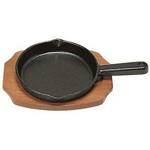 鉄板・木台セット商品】 S ステーキ皿 手付丸型B 21cm/業務用/新品