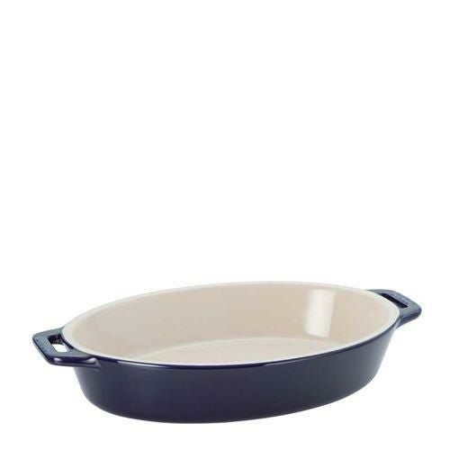 ストウブ セラミック オーバルディッシュ 17cm ブルー 40508－598