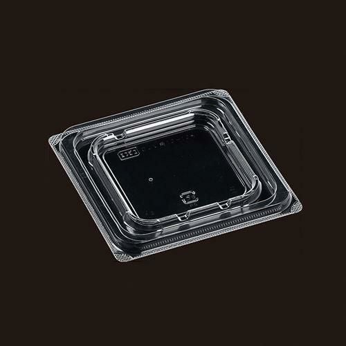 【1枚/約17円】エフピコ 丼・お重容器 T-DLV角 12-12 内外嵌合K蓋 穴有 50枚