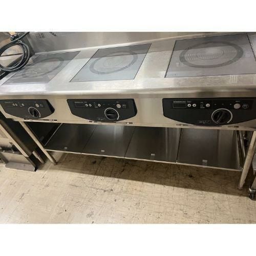 ジャンク品　ホシザキ HIH-555T12E 業務用 3口 IH コンロ HIH-555T12E-1 ホシザキ 電磁調理器 テーブルタイプ｜業務用厨房機器