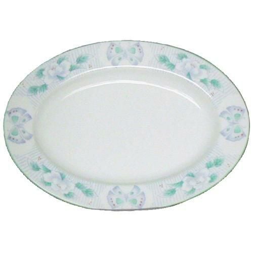 ヒスイ花蝶 9吋プラター