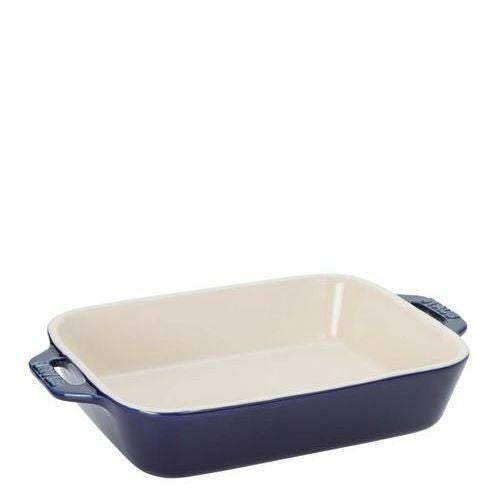 ストウブ セラミック レクタンギュラーディッシュ 20cm×16cm ブルー 40508－587