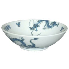 踊り竜(青) 丸6.8寸丼