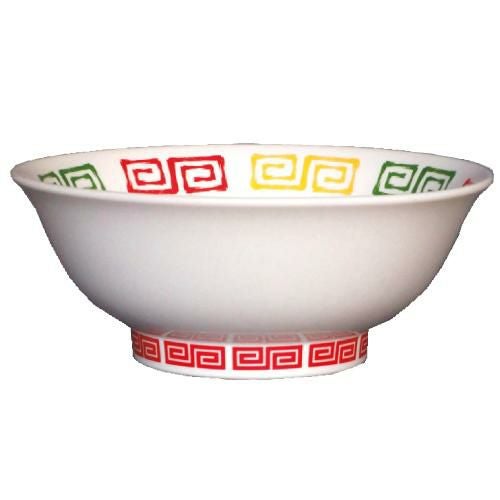 手描風三色雷門(浜赤雷門) 丸反7寸丼