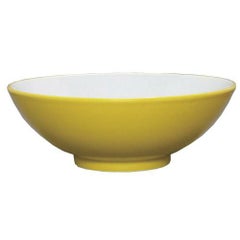 ウルトライエロー(中白) 丸6.3寸丼