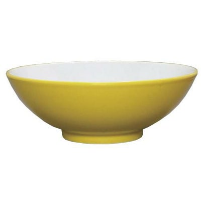 ウルトライエロー(中白) 丸6.3寸丼
