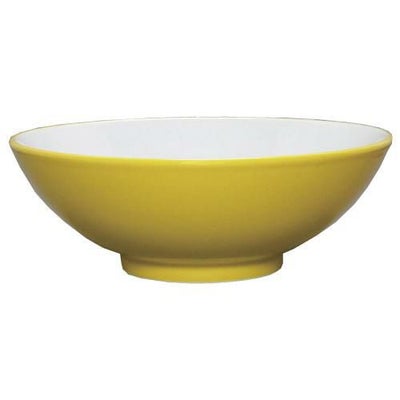 ウルトライエロー(中白) 丸6.8寸丼