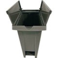 サンコー エコンダストボックス ペダル式ジョイント No.37 2枚蓋 ブラウン