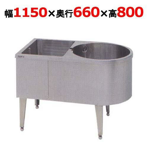 【マルゼン】角丸シンク そばシンク BKS-166幅1150×奥行660×高さ800mm