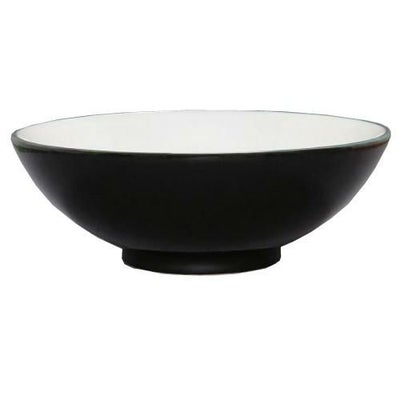 黒釉(中白) 丸6.3寸丼