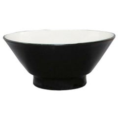 黒釉(中白) 切立高台6.3寸丼