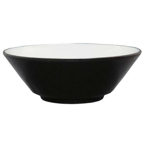 黒釉(中白) 切立6.3寸丼