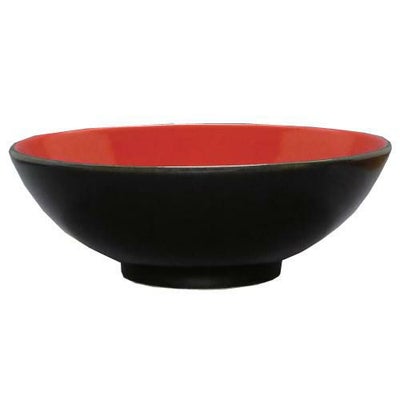 柚子黒(中赤) 丸6.3寸丼