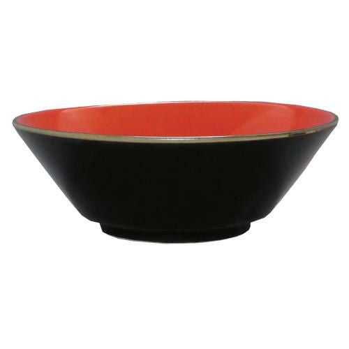 柚子黒(中赤) 切立6.3寸丼