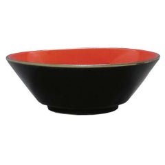 柚子黒(中赤) 切立6.3寸丼