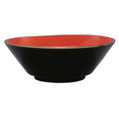 柚子黒(中赤) 切立6.3寸丼