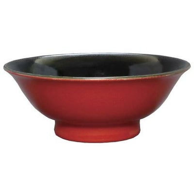 柚子赤(中黒) 7寸反高台丼