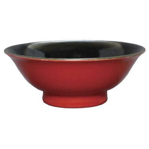 柚子赤(中黒) 6.3寸反高台丼