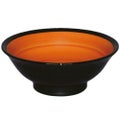 オレンジ 6.5寸反高台丼