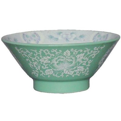 ヒスイ花蝶 切立高台6.5寸丼