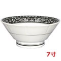 黒鳳凰 切立高台7寸丼