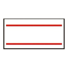 ハンドラベラー uno1W用（1000枚×10組）1W-3 赤二本線