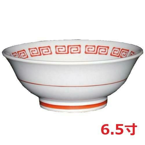 手描風赤雷門 丸反6.5寸丼