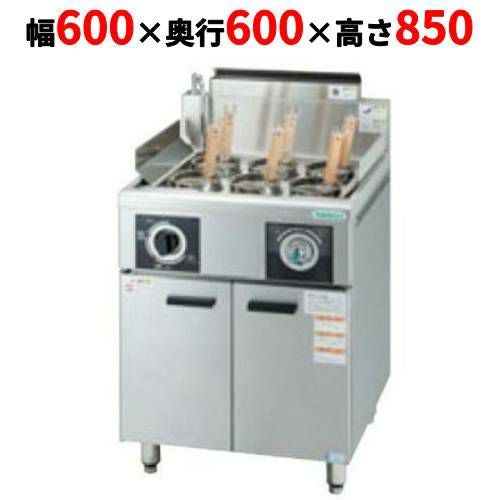 【タニコー】冷凍ゆで麺器 ハイパワー解凍ゆで麺器(冷凍麺対応) TGUS-60H 幅600×奥行600×高さ850 都市ガス/LPガス