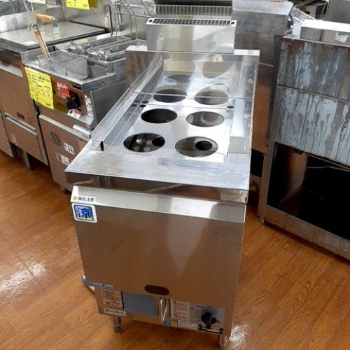 ガス式自動ゆで麺機（新品未使用） 業界最長1年保証】【中古】ゆで麺機 キッチンテクノ TK-CM-4560 幅450
