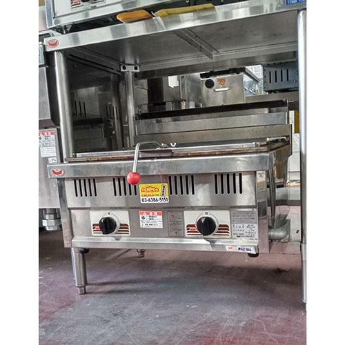 業界最長1年保証】【中古】ガス餃子焼器 マルゼン MGZ-066 幅600×奥行
