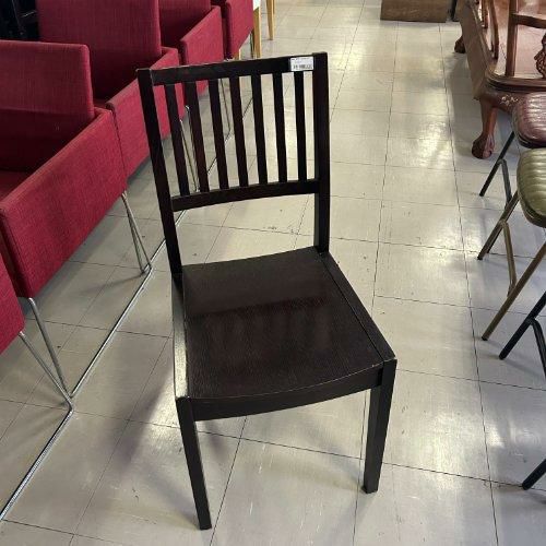 中古】木製イス ダークブラウン クレス(Cres) レサン1Nプライウッド 幅