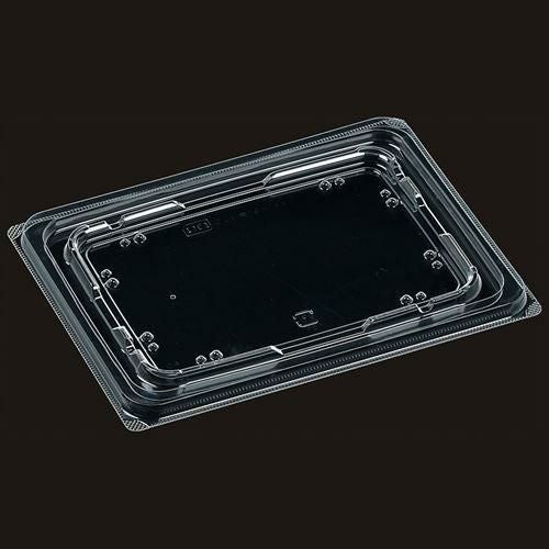 【1枚/約27円】エフピコ 丼・お重容器 T-DLV角 19-14 内外篏合K蓋 穴有 50枚