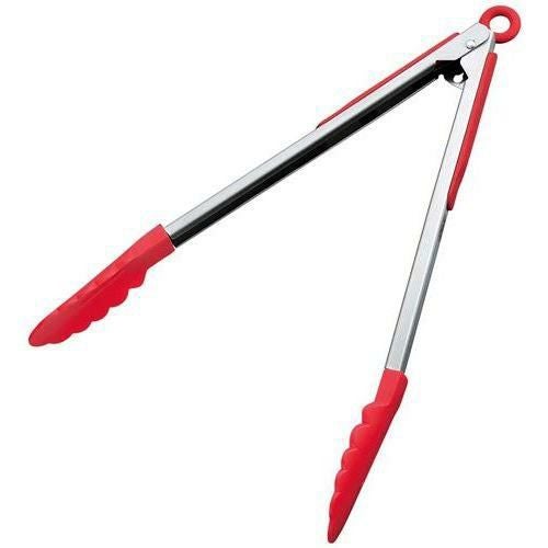 ナイロン 万能トング ロック付 12インチ 赤 KB－KE0119/RD