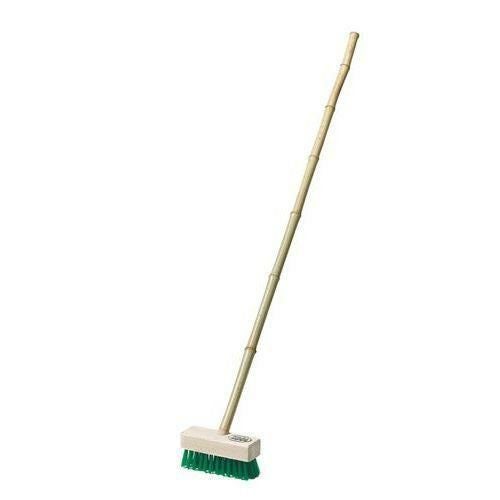 竹柄デッキブラシ ナイロン