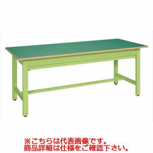 【サカエ】軽量作業台KSタイプ(全面引出し付) KS-127FZ 幅W1200×奥行D750×高さH740(mm)