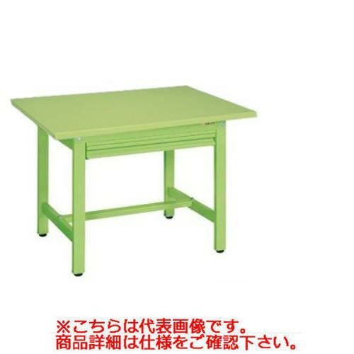 【サカエ】軽量作業台KSタイプ(全面引出し付) KS-127SZ 幅W1200×奥行D750×高さH740(mm)