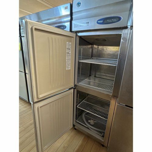 業界最長1年保証】【中古】縦型冷凍冷蔵庫 1凍1蔵 ホシザキ HRF-75A 幅
