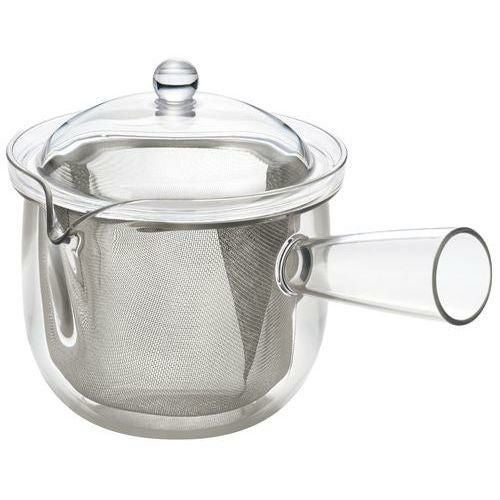クリア ティーポットL ステンレスメッシュ 急須タイプ TW-3738