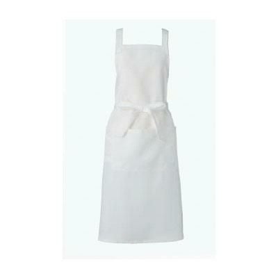 胸当てエプロン ホワイト