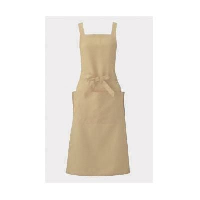 胸当てエプロン ベージュ