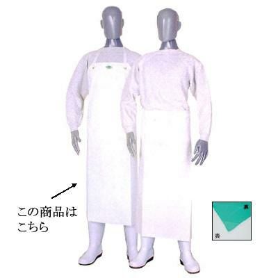 ロン炊事用胸付前掛 白 S